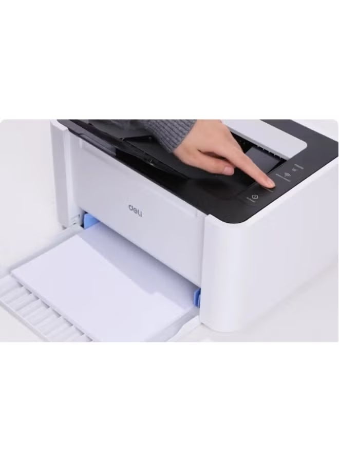 ديلي طابعة ليزر أحادية اللون Deli P1820W | طباعة فقط | 20 صفحة في الدقيقة | 1200×600 نقطة في البوصة | USB + واي فاي + بلوتوث | حبر 1600 صفحة | طابعة مدمجة A4 للمكتب المنزلي - Image 3